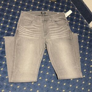 Hudson Jeans Charcoal Gray Low-Rise Skinny